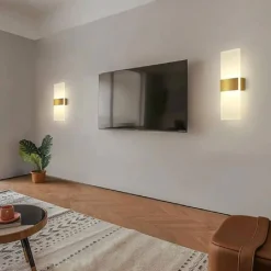 APPLIQUE LED RETTANGOLARE 10W PARETE DOPPIA EMISSIONE 3 COLORAZIONE LUCE E37-C3C