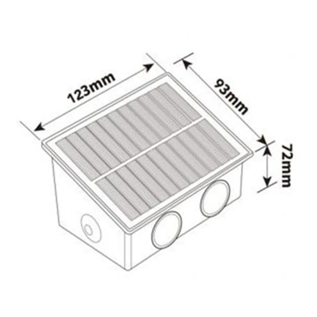 APPLIQUE LED SOLARE ESTERNO GIARDINO A PARETE CON SENSORE LUCE CALDA 3000K IP65 EWG-04T-C