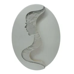 APPLIQUE LED 7W A MURO CON RAFFIGURAZIONE VOLTO DONNA 3 COLORAZIONE LUCE AQ12-3C