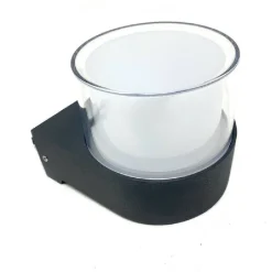 APPLIQUE MODERNA A LED PER ESTERNO DA PARETE NERO 7W LUCE 6500K 3000K 4000K ES57