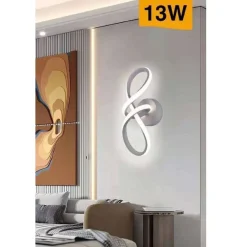 APPLIQUE MODERNO INTRECCIATO A LED 13 W DA PARETE 3 COLORAZIONE DI LUCE AQ30-3C