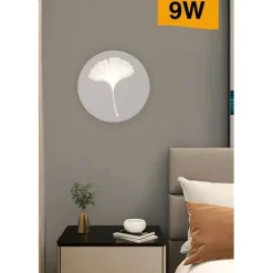 APPLIQUE MODERNO LED 9 W PARETE DECORATIVA CON FIORE 3 TEMPERATURE LUCE AQ29-B3C
