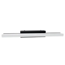 APPLIQUE MODERNO NERO LAMPADA PARETE LED 9W 4000K LUCE SPECCHIO BAGNO VETRO SATINATO