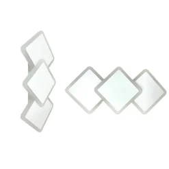APPLIQUE MODERNO TRIPLO ROMBI A LED 14W DA PARETE 3 COLORAZIONI DI LUCE AQ31-B3C