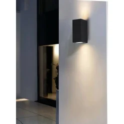 APPLIQUE PARETE DOPPIA EMISSIONE ATTACCO GU10 LAMPADA MODERNA ES55 UP & DOWN IP65