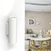 APPLIQUE PARETE DOPPIA EMISSIONE UP DOWN GESSO VERNICIABILE CILINDRO GU10 GS-E50