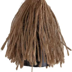 APPLIQUE PARETE E70 VINTAGE IN LEGNO CORDA CANAPA MURO COUNTRY PORTALAMPADA E27