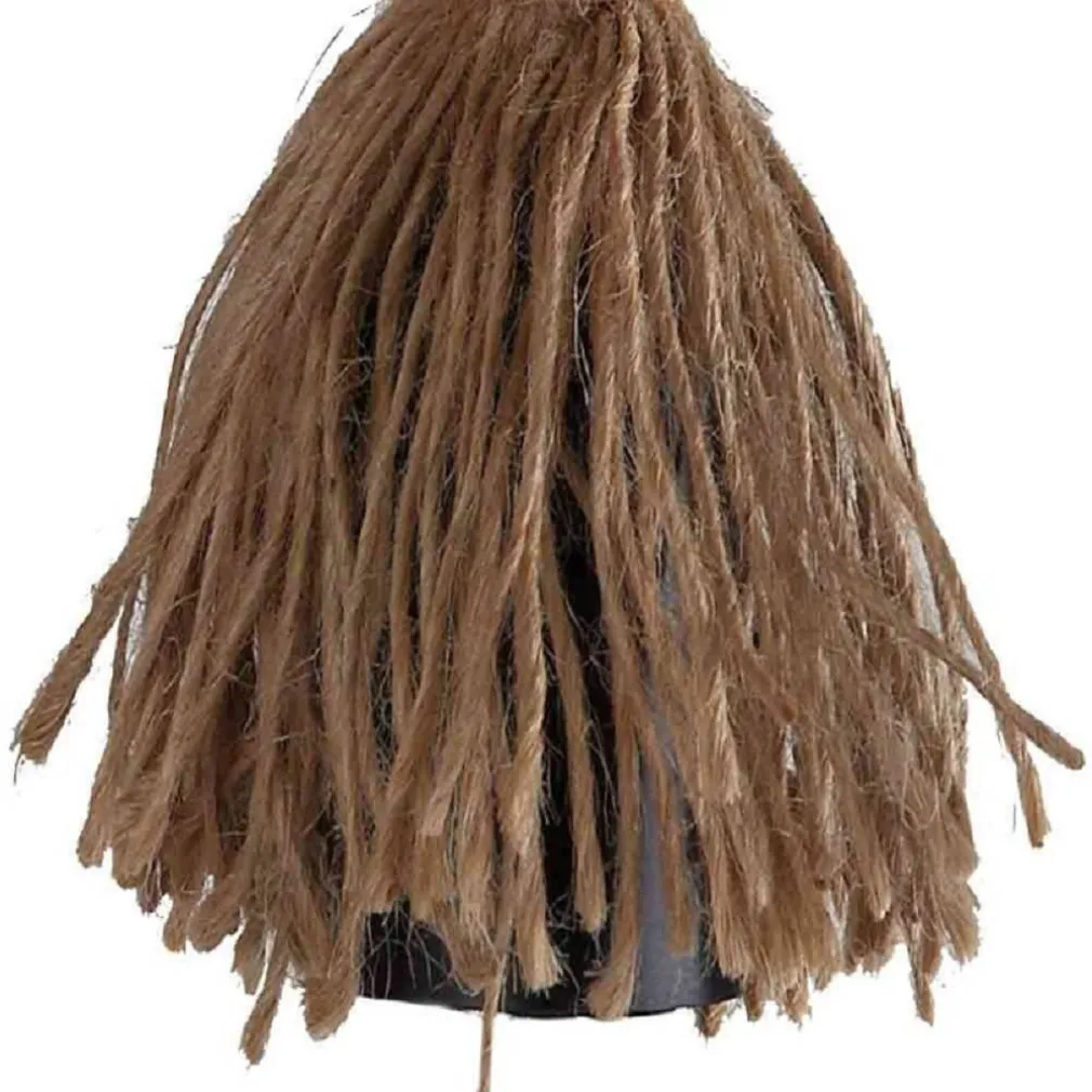 APPLIQUE PARETE E70 VINTAGE IN LEGNO CORDA CANAPA MURO COUNTRY PORTALAMPADA E27