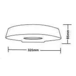 APPLIQUE PARETE GESSO IP20 DOPPIA EMISSIONE VERNICIABILE LED ATTACCO R7S GS-E75