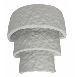 APPLIQUE PARETE IN GESSO EFFETTO PIETRA VERNICIABILE MODERNO ATTACCO E14 GS-E56