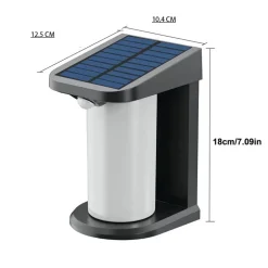 APPLIQUE PARETE LED LUCE 3000K 6500K PANNELLO SOLARE SENSORE MOVIMENTO YH0619-PIR