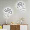 APPLIQUE PARETE LED MEDUSA 3 TONALITÀ LUCE MODERNO 8W BIANCA DIMMERABILE AQ27-B3C
