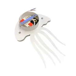 APPLIQUE PARETE LED MEDUSA 3 TONALITÀ LUCE MODERNO 8W BIANCA DIMMERABILE AQ27-B3C