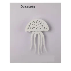 APPLIQUE PARETE LED MEDUSA 3 TONALITÀ LUCE MODERNO 8W BIANCA DIMMERABILE AQ27-B3C