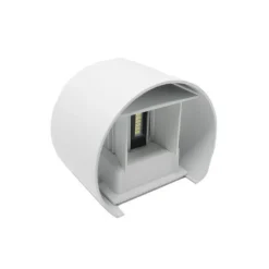 APPLIQUE PARETE MURO 28 LED 12 WATT IP55 LUCE FREDDA CALDA UP & DOWN ES44 BIANCO