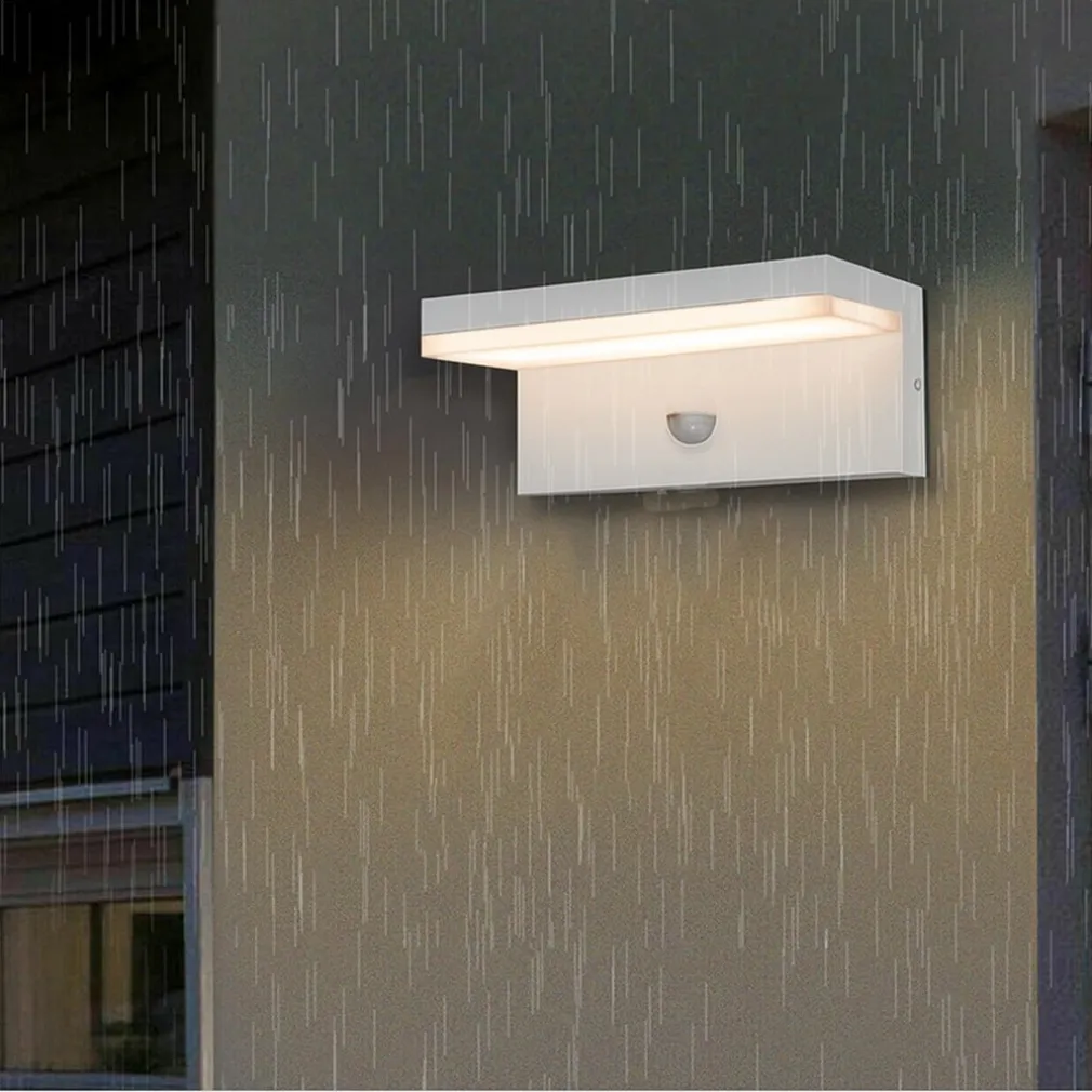 APPLIQUE PER ESTERNO 10 W CON SENSORE PIR DI MOVIMENTO TECNOLOGIA CCT IP54 SS-ESA-013C