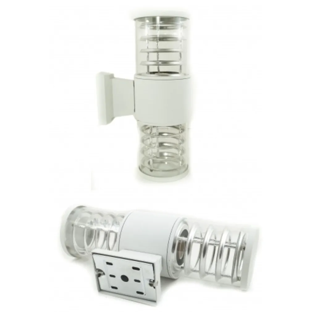 APPLIQUE PLAFONIERA DOPPIO FARETTO FASCIO DW BIANCO SPIRALE 33.5X17,5X10.5 CM