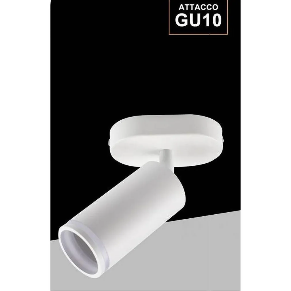 APPLIQUE PLAFONIERA ORIENTABILE DA SOFFITTO PARETE 1 DIFFUSORE LAMPADA GU10 TS-1