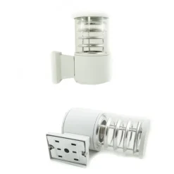 APPLIQUE PLAFONIERA SINGOLO FARETTO FASCIO DW BIANCO SPIRALE 22X17X11 CM LUCE