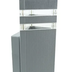 APPLIQUE PLAFONIERA SINGOLO FARETTO FASCIO DW GRIGIO TRIANGOLARE 10,7X20,5 CM