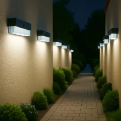 APPLIQUE SOLARE CON SENSORE MOVIMENTO 3 MODALITÀ LUCE 6000K IP54 DA ESTERNO ZQ-BD-006GY