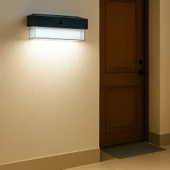 APPLIQUE SOLARE CON SENSORE MOVIMENTO 3 MODALITÀ LUCE 6000K IP54 DA ESTERNO ZQ-BD-006GY