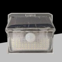 APPLIQUE SOLARE CON SENSORE LAMPADA DA PARETE LED GIARDINO LUCE 3000K+6500K IP65 EWA-02T-F