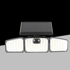 APPLIQUE SOLARE CON SENSORE LAMPADA DA PARETE LED IMPERMEABILE IP65 LUCE 6500K EWE-05T-F