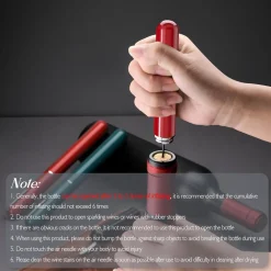 APRIBOTTIGLIE A PRESSIONE ARIA CON TAGLIACAPSULE CAVATAPPI A POMPA REGALO AMANTI VINO CASA