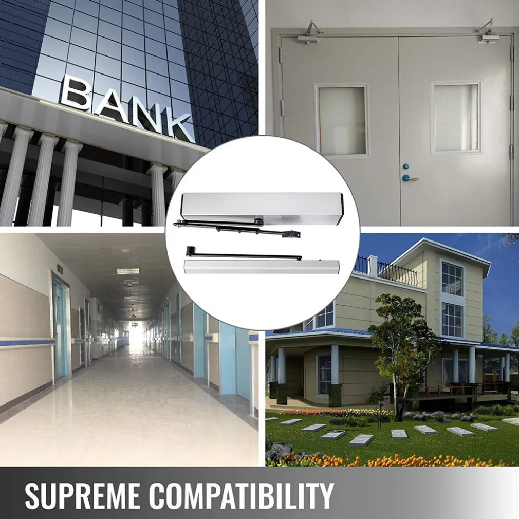 APRIPORTA AUTOMATICO MAGNETICO A BATTENTE 50 W REGOLABILE A 120 GRADI IN ACCIAIO