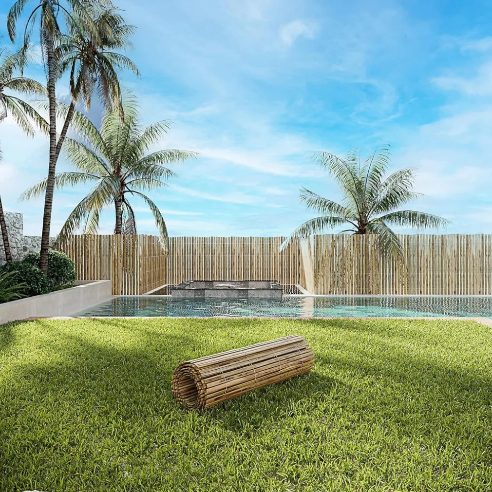 ARELLA CANNICCIO RECINTO CANNETTE BAMBÙ SPACCATO 3X1.5MT GIARDINO TERRAZZA OMBRA 017850