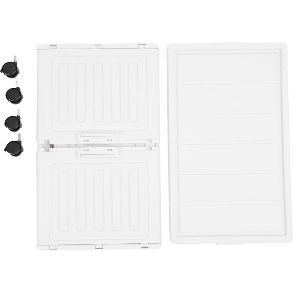 ARMADIETTO PIEGHEVOLE IN PLASTICA CON 4 RUOTE MOBILI CONTENITORI ORGANIZZAZIONE CASA UFFICIO