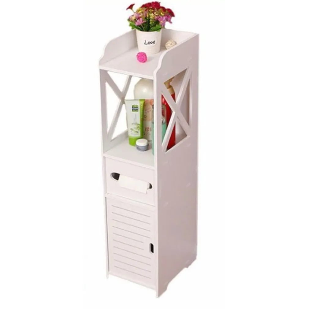 ARMADIETTO PORTAOGGETTI RIPIANI PORTA CARTA IGIENICA ORGANIZER DA BAGNO PER PICCOLI SPAZI