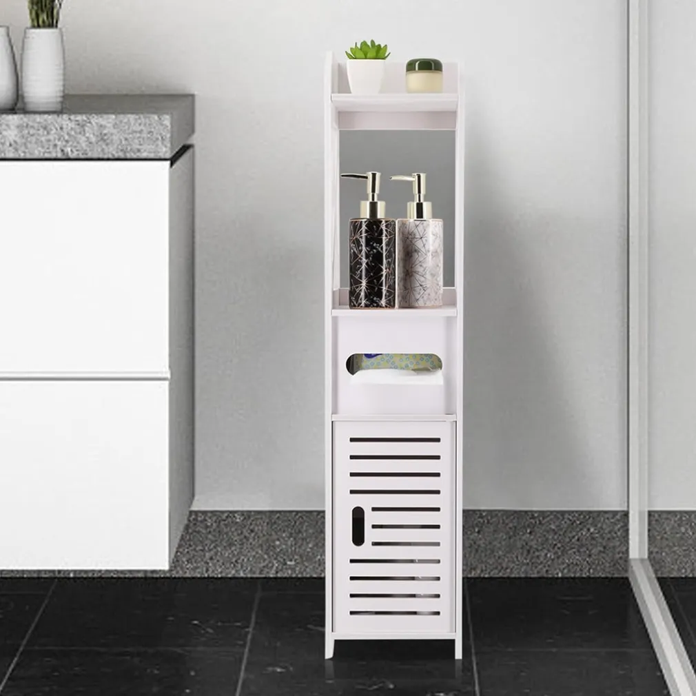 ARMADIETTO PORTAOGGETTI RIPIANI PORTA CARTA IGIENICA ORGANIZER DA BAGNO PER PICCOLI SPAZI