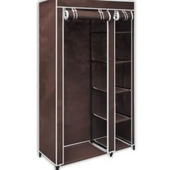 ARMADIO GUARDAROBA TESSUTO TNT 110X46XH175CM CABINA APPENDIABITI ACCIAIO