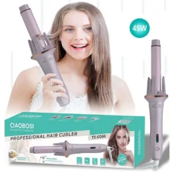 ARRICCIACAPELLI CONICO AUTOMATICO SPAZZOLA ROTANTE RICCI ONDE BOCCOLI 45W TX-8066