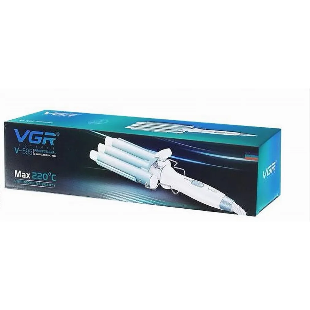 ARRICCIACAPELLI ELETTRICO PROFESSIONALE A 3 CILINDRI 22MM STYLING MAX 220°C V-595