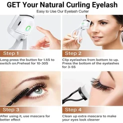 ARRICCIACIGLIA RISCALDATO RICARICABILE ARRICCIATORE ELETTRICO PER CIGLIA PORTATILE