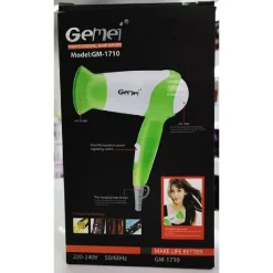 ASCIUGACAPELLI PHON PROFESSIONALE 2 VELOCITÀ 1100 WATT ANELLO AGGANCIO GM-1710