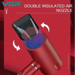 ASCIUGACAPELLI PROFESSIONALE 1600-1800W DOPPIA PROTEZIONE SURRISCALDAMENTO V-431