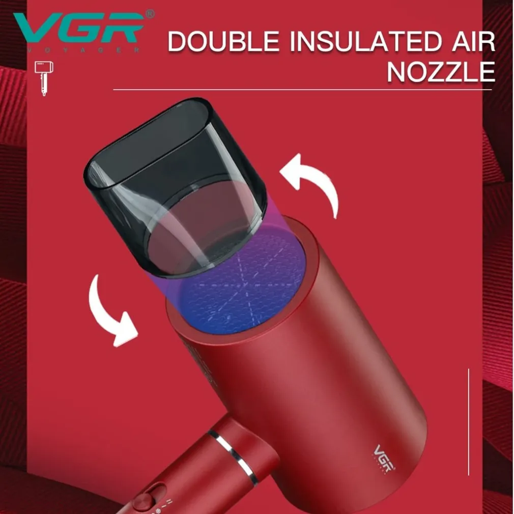 ASCIUGACAPELLI PROFESSIONALE 1600-1800W DOPPIA PROTEZIONE SURRISCALDAMENTO V-431