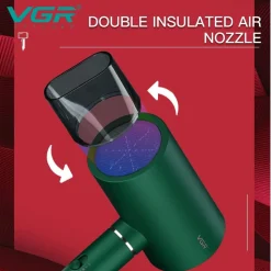 ASCIUGACAPELLI PROFESSIONALE 1600-1800W DOPPIA PROTEZIONE SURRISCALDAMENTO V-431