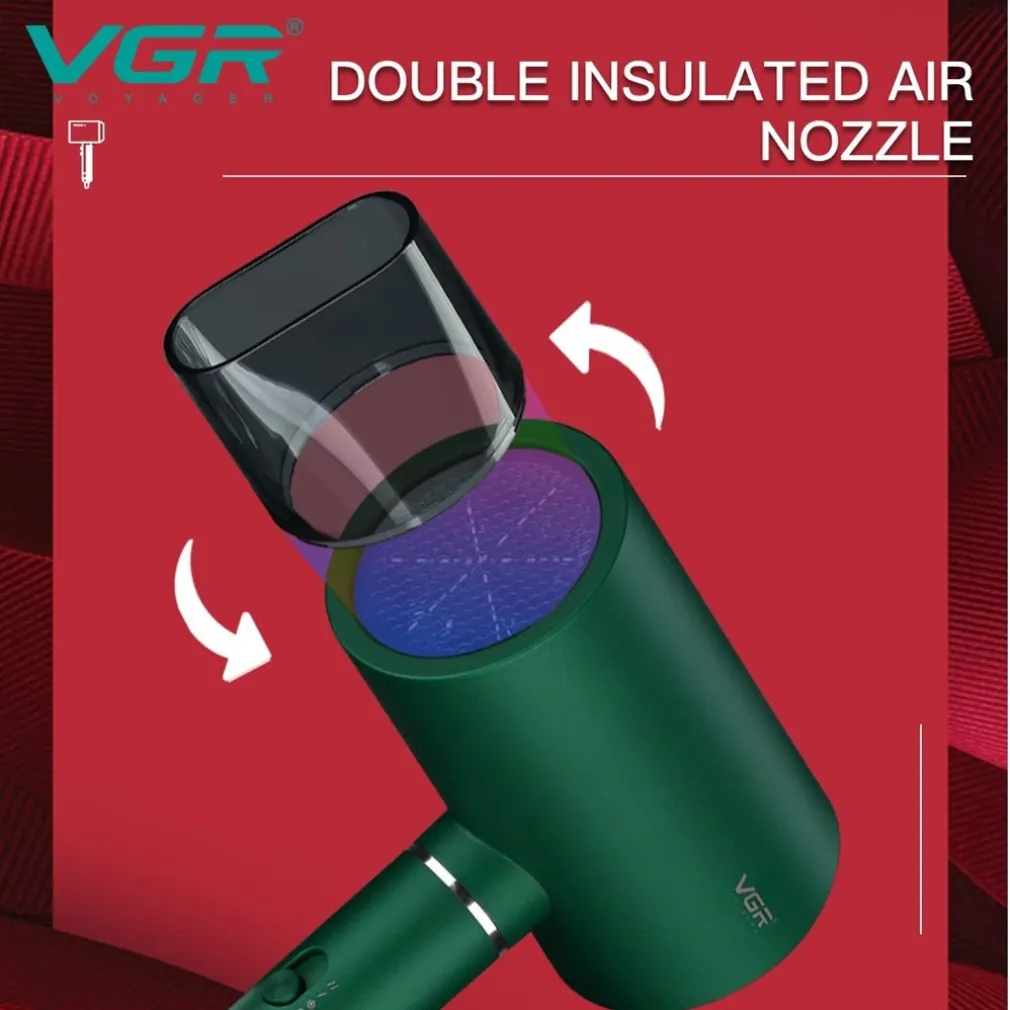 ASCIUGACAPELLI PROFESSIONALE 1600-1800W DOPPIA PROTEZIONE SURRISCALDAMENTO V-431