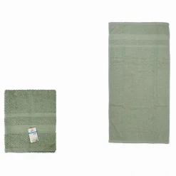 ASCIUGAMANO DA BAGNO OSPITE IN COTONE MORBIDA 30 X 50 CM 65GR COLORE VERDE 79490