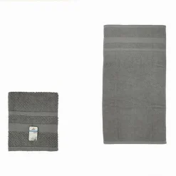 ASCIUGAMANO DA BAGNO OSPITE IN COTONE MORBIDA 30X50 CM 65 GR COLORE GRIGIO 79499