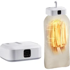 ASCIUGATRICE PORTATILE ELETTRICA CON TIMER SPEGNIMENTO AUTOMATICO 1200W ARIA CALDA