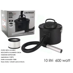 ASPIRACENERE PROFESSIONALE DOPPIA FUNZIONE SOFFIATORE FILTRO HEPA LAVABILE 600W 10LT