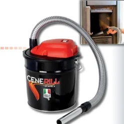 ASPIRACENERE RIBITECH MINICEN 1000W 18L BIDONE ASPIRA CENERE STUFA A PELLET