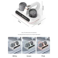 ASPIRAPOLVERE ASPIRA ACARI SENZA FILI RICARICABILE UV INFRAROSSI SCHERMO DIGITALE