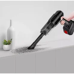 ASPIRAPOLVERE ASPIRABRICIOLE PORTATILE SENZA FILI DOPPIA BATTERIA 24V 07640